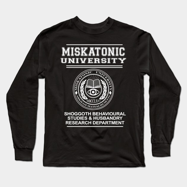 Miskatonic University Shoggoth research department - HP Lovecraft Long Sleeve T-Shirt by Duckfieldsketchbook01